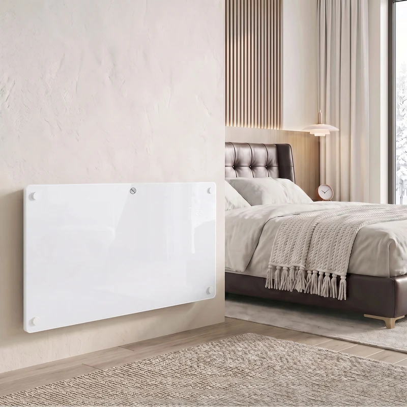 1500W Smart Panel Heater, WiFi, Alexa & Google, Wall or Floor, White