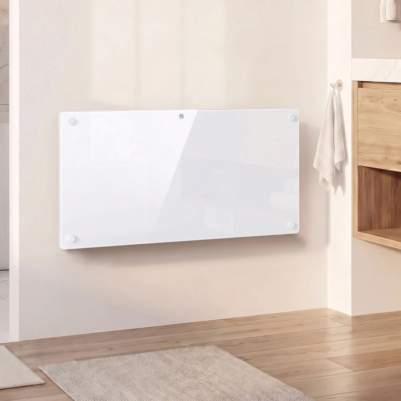 1500W Smart Panel Heater, WiFi, Alexa & Google, Wall or Floor, White