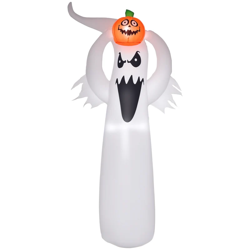 Halloween Aufblasbares Gespenst 180cm LED Beleuchtung Gartendekoration
