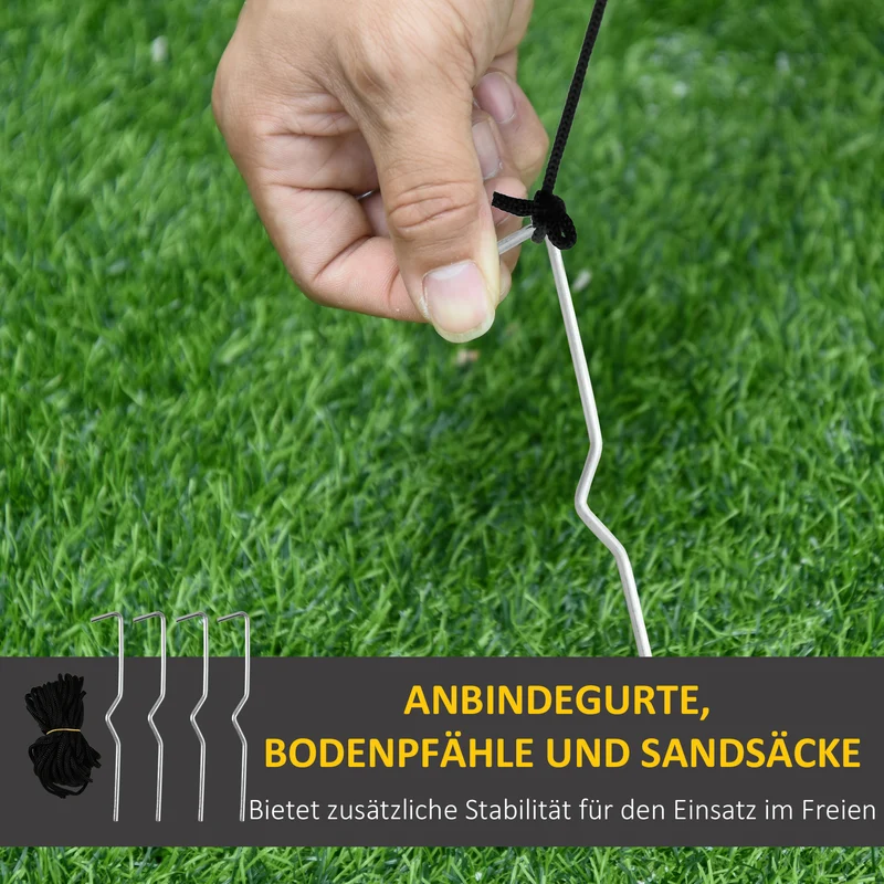 Halloween Aufblasbares Gespenst 240cm LED Beleuchtung Gartendeko