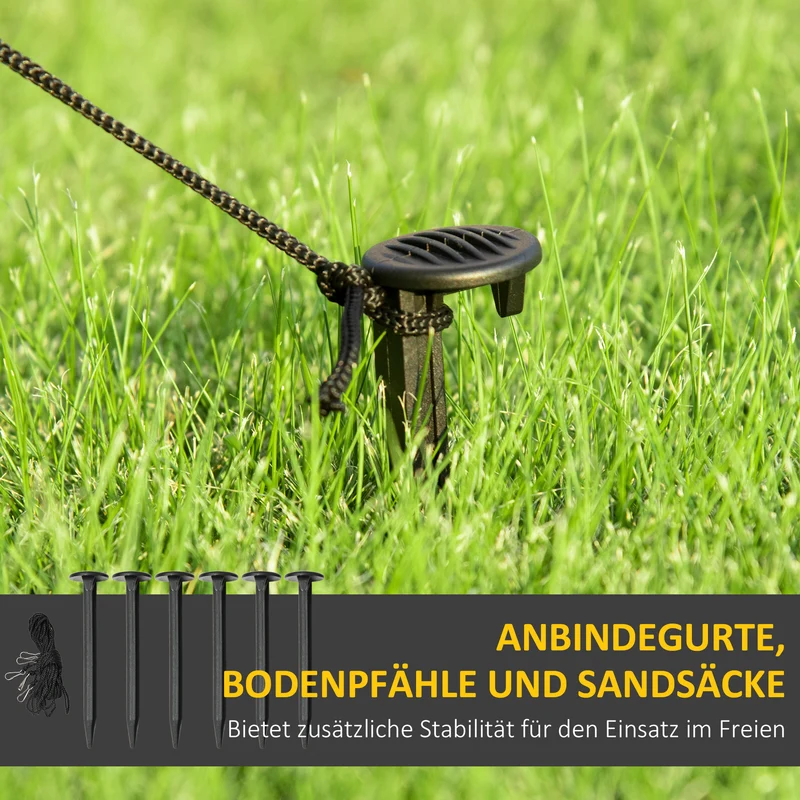 Halloween Sensenmann Torbogen Aufblasbar Gartendeko LED 285cm