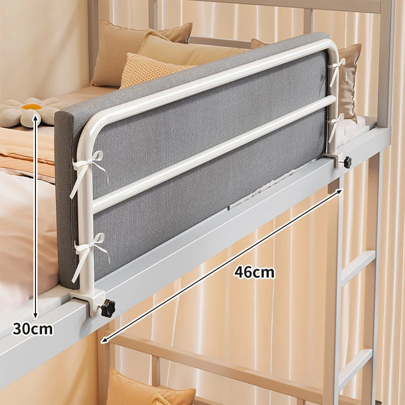 Bunkbett-Sicherheits-Seitenleiste mit gepolstertem Stoffschutz und Klemmmontage
