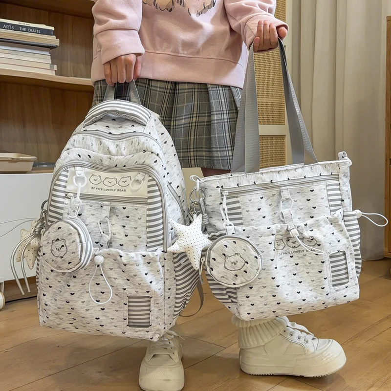 Multi-Taschen Sternmuster Rucksack Karnz