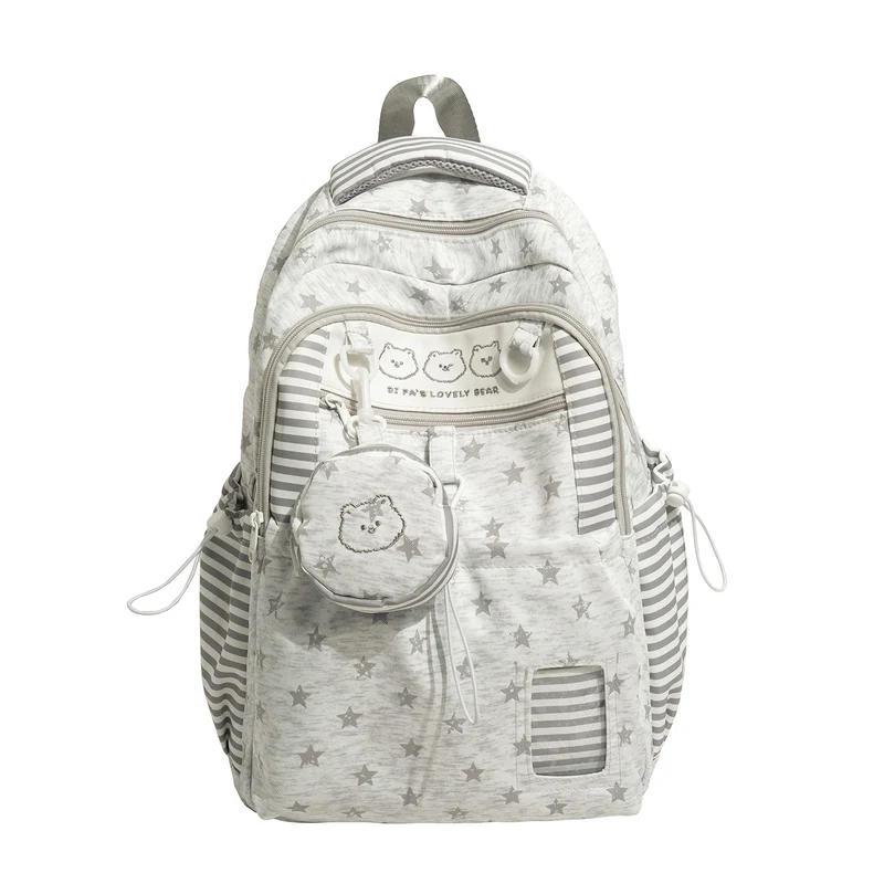 Multi-Taschen Sternmuster Rucksack Karnz