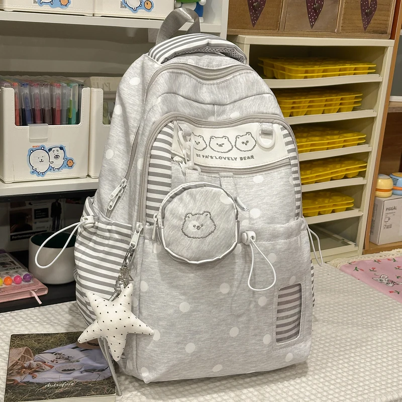 Multi-Taschen Sternmuster Rucksack Karnz