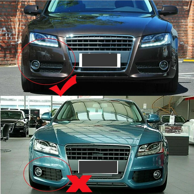 Stoßstange Nebelscheinwerfer für Audi A5 08-11 Wabengitter Grill Abdeckung