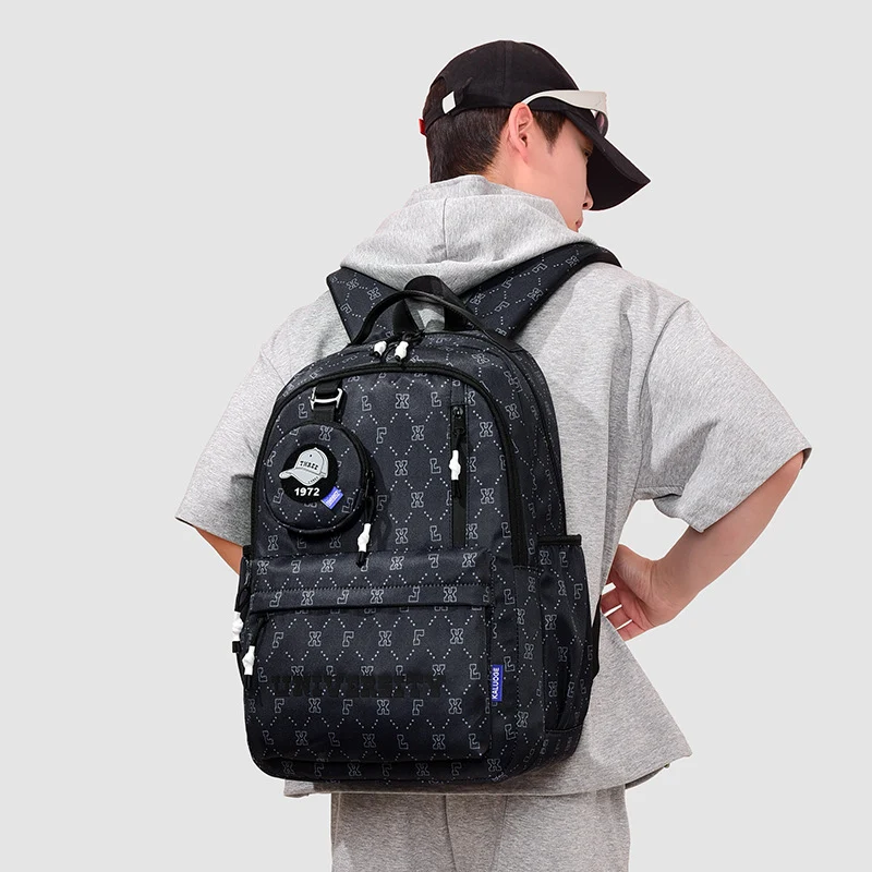 Multifunktionaler geometrisch gemusterter Rucksack Karnz