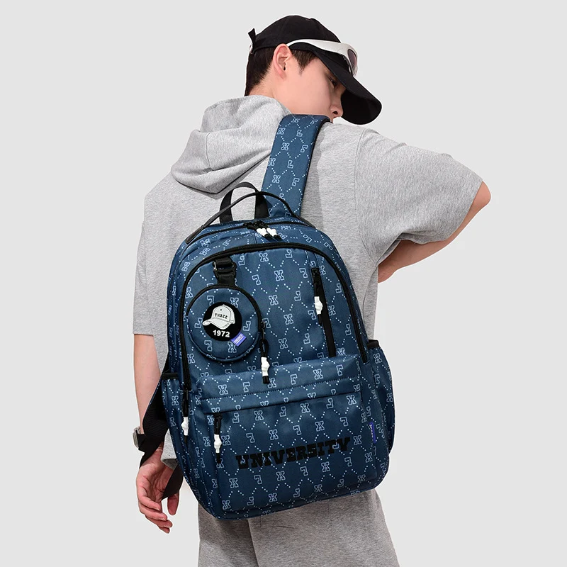 Multifunktionaler geometrisch gemusterter Rucksack Karnz
