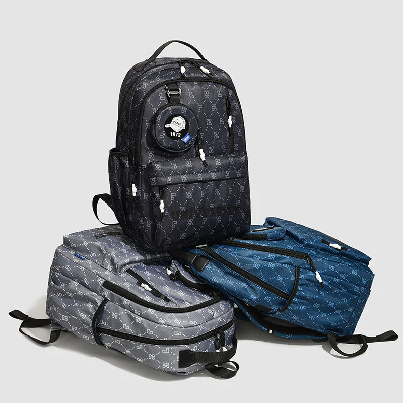 Multifunktionaler geometrisch gemusterter Rucksack Karnz