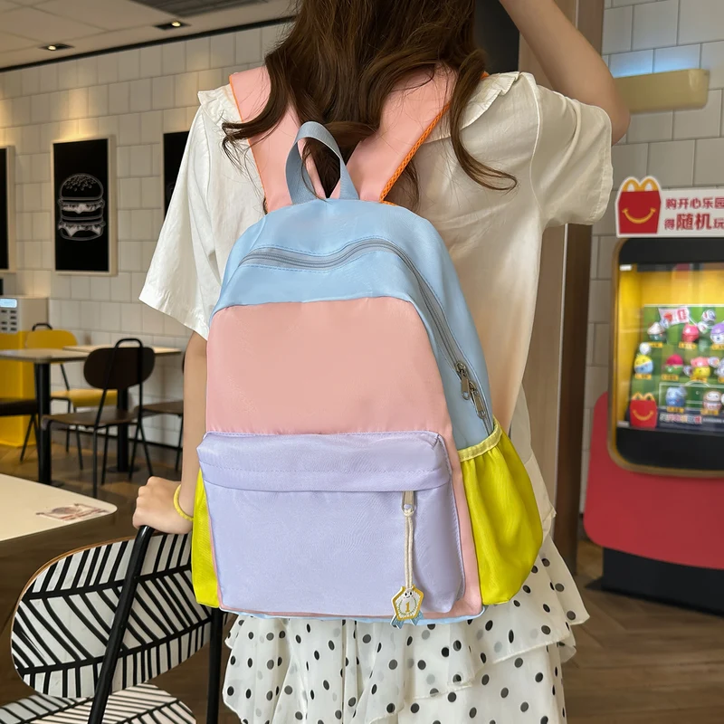 Multifunktionaler Colorblock Rucksack Karnz