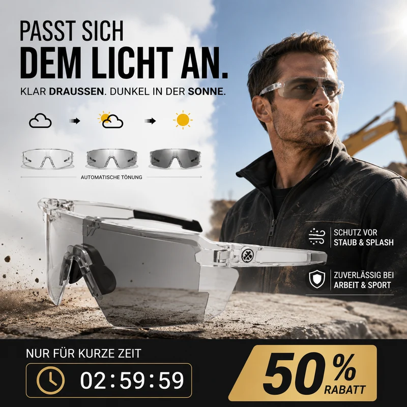 🏍️🕶️ 50% RABATT! Stilvolle Motorrad-Schutzbrille für Tag & Nacht – UV400, polarisierend & gelber Nachtlinse – Perfekter Sitz unter dem Helm ✨