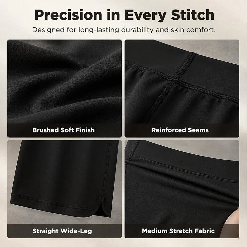 📢📢40% RABATT !!⏰Damen Lässige Weite-Bein Knielange Shorts