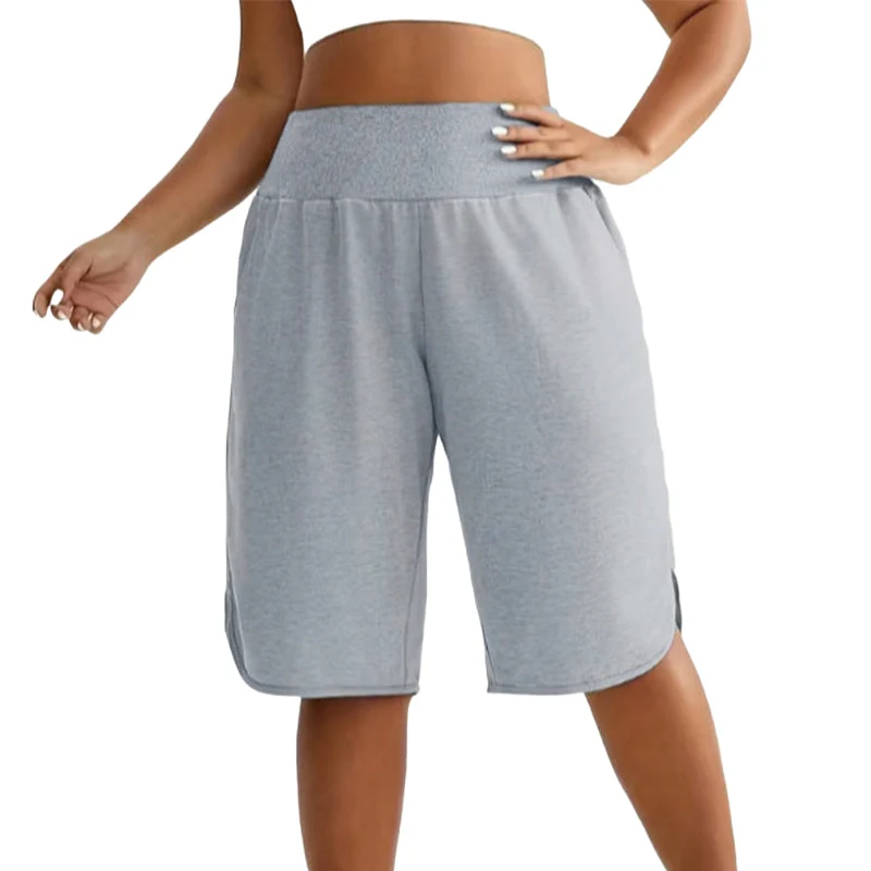 📢📢40% RABATT !!⏰Damen Lässige Weite-Bein Knielange Shorts