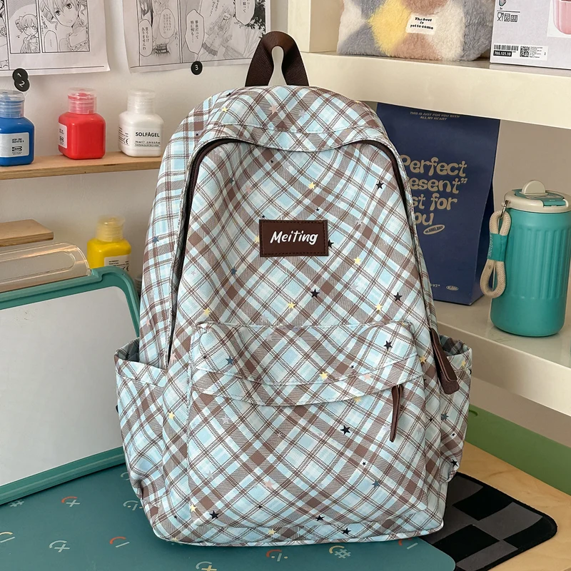 Karo-Muster Freizeit-Rucksack Karnz