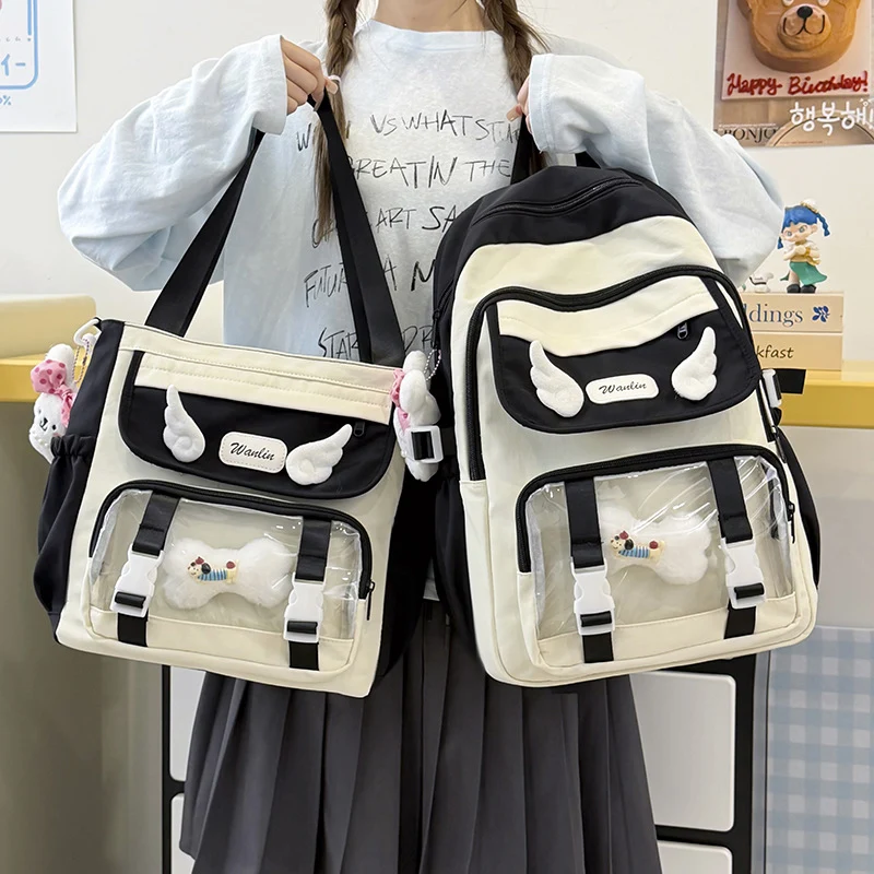 Multi-Taschen Transparenter Rucksack Karnz