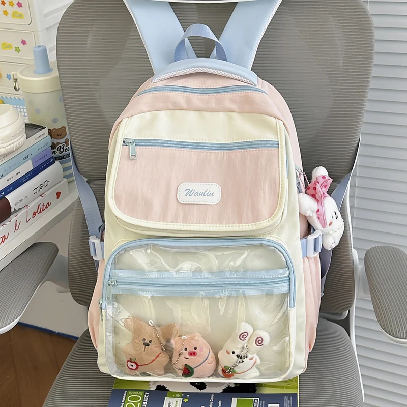 Multi-Taschen Transparenter Rucksack Karnz
