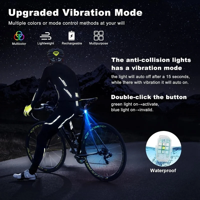 💡🌈 8 Farben LED-Blitzleuchte – USB, wasserdicht, Fernbedienung – für Auto, Drohne, Motorrad & mehr! 🚗