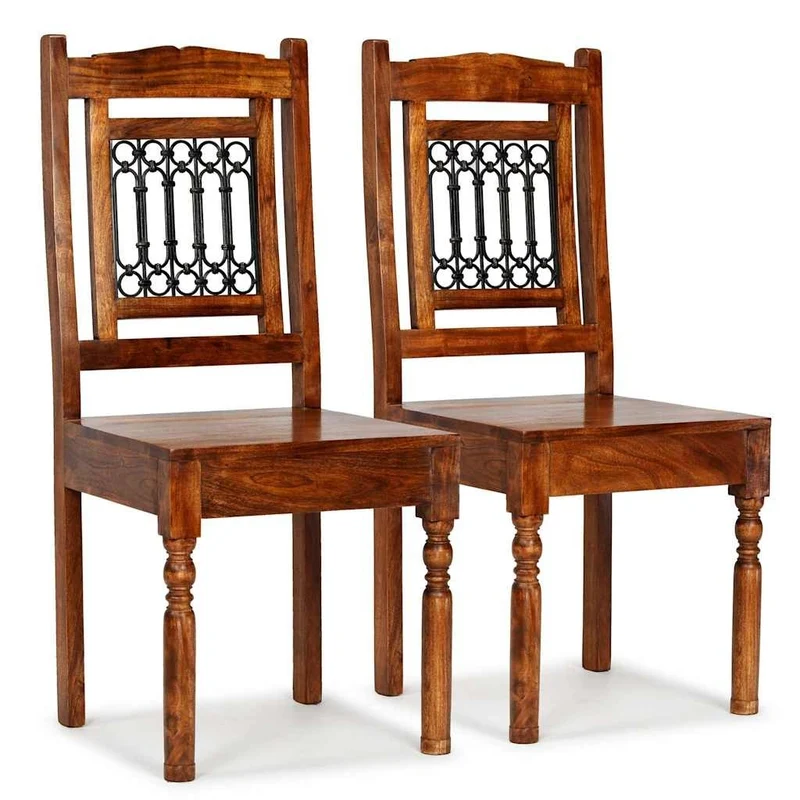 2er Set Esszimmerstühle Massivholz Antik Esszimmer Stuhl Möbel