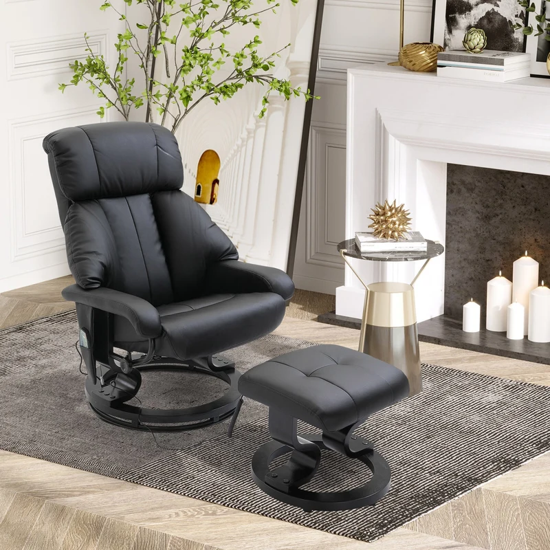 Massagesessel Fußhocker Relaxsessel Elektrisch Fernsehsessel Vibration