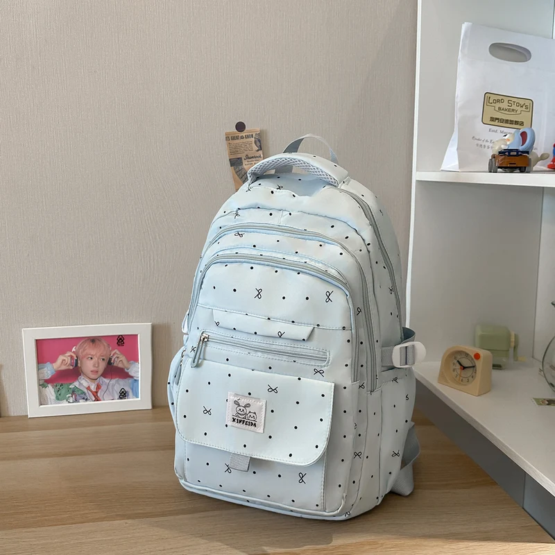 Multi-Taschen Gemusterter Rucksack Karnz