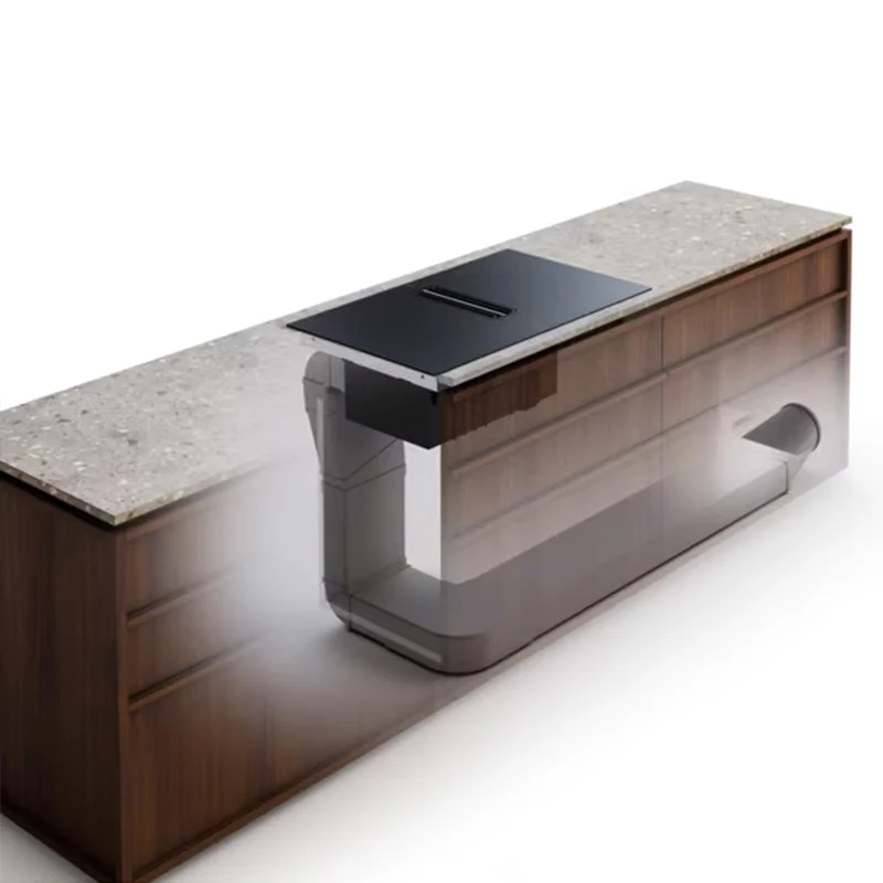 Electrolux 80CM 4 Zone Induction Kochfeld mit Extractor Ventilation System - Schwarz | LCC83443