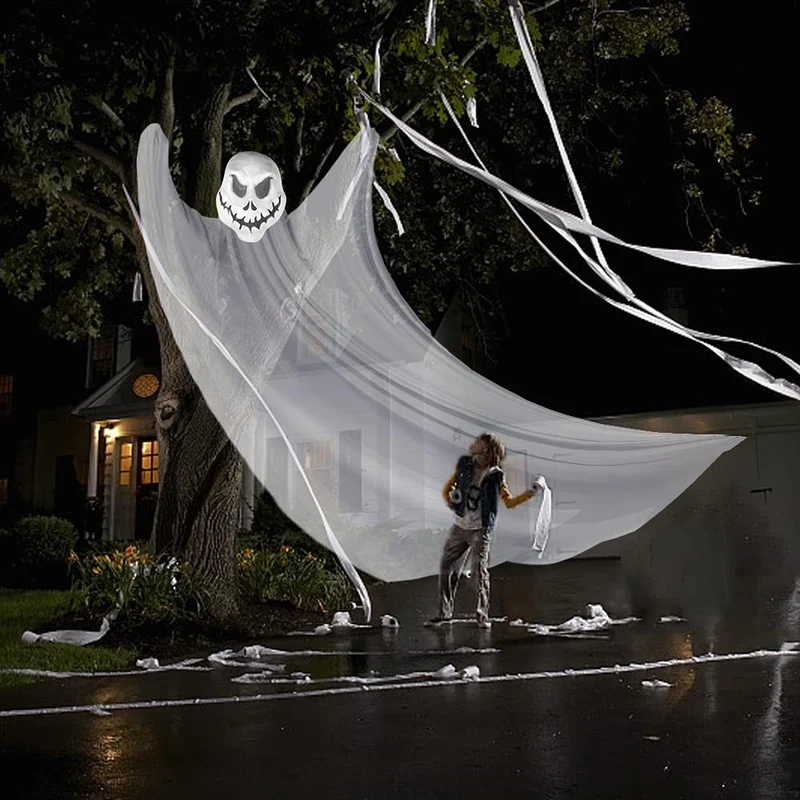 Halloween Geist Skelett Hängedeko 330cm Gruseldeko Horror Party Dekoration
