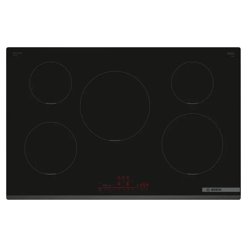 Bosch Series 6 80CM 5 Cooking Zones Induction Kochfeld - Schwarz | PIV831HB1E