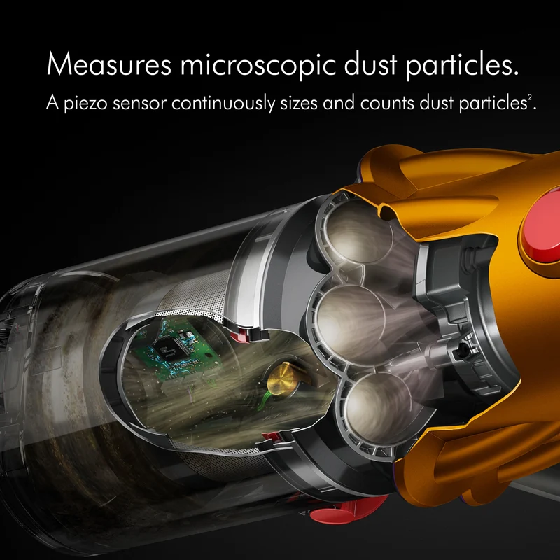 Dyson V12 Absolute Akkustaubsauger - Nickel & Yellow | V12ABSOLUTENE