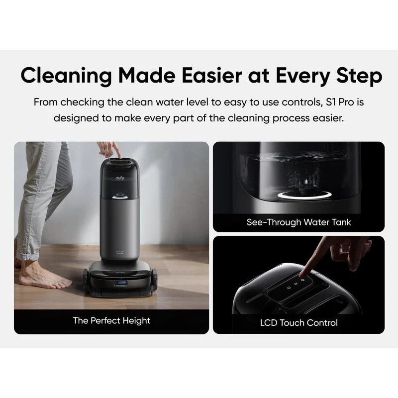 Eufy Omni S1 Pro + Filters Robot Staubsauger - Schwarz | T2080GA1