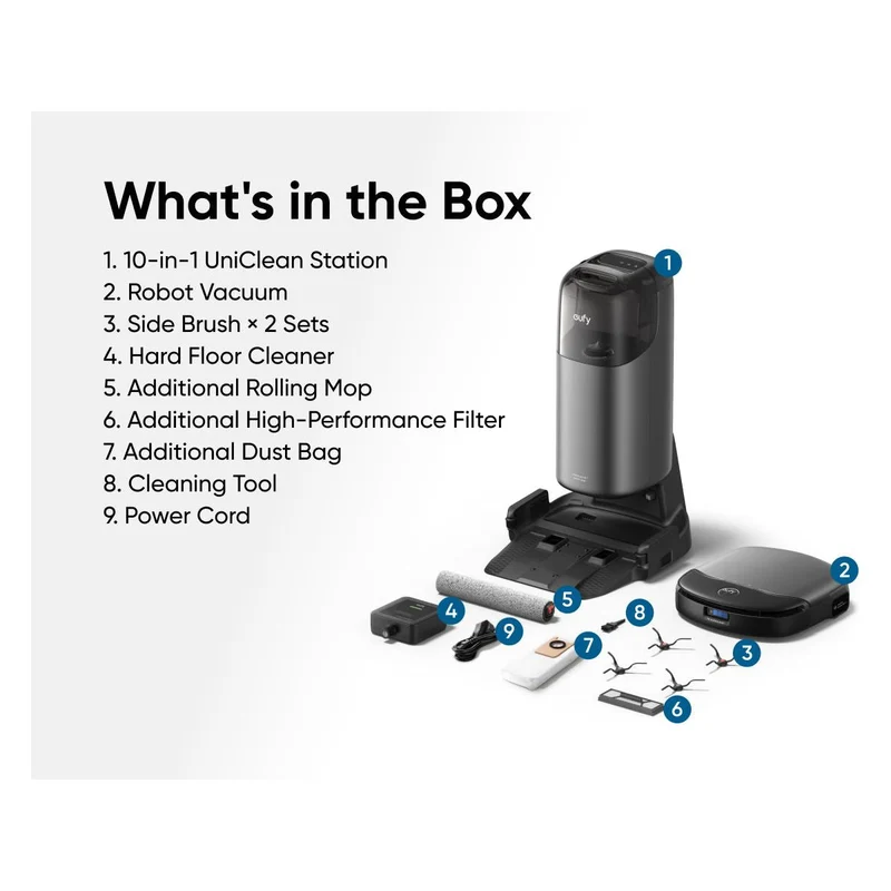 Eufy Omni S1 Pro + Filters Robot Staubsauger - Schwarz | T2080GA1