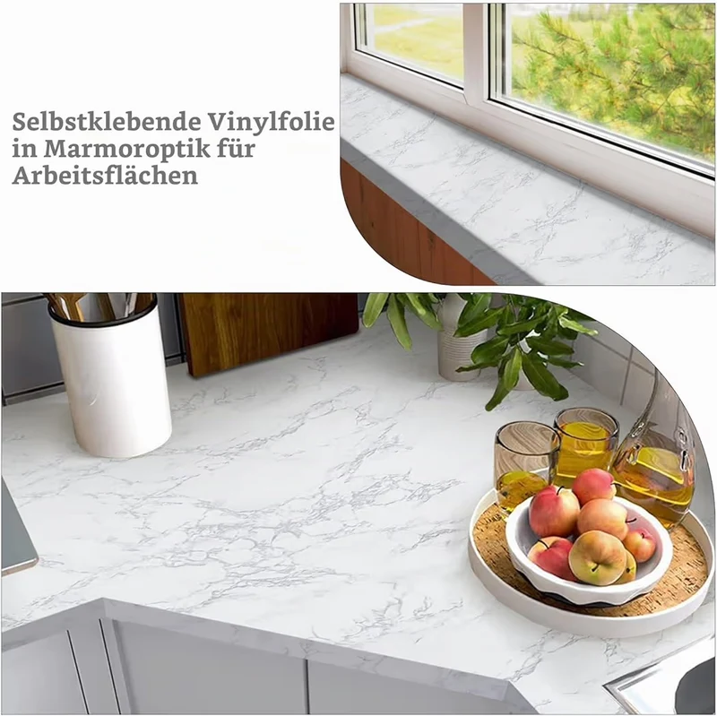 Marmor Klebefolie 10mx60cm Selbstklebend Möbelfolie Küchenfolie Tapete