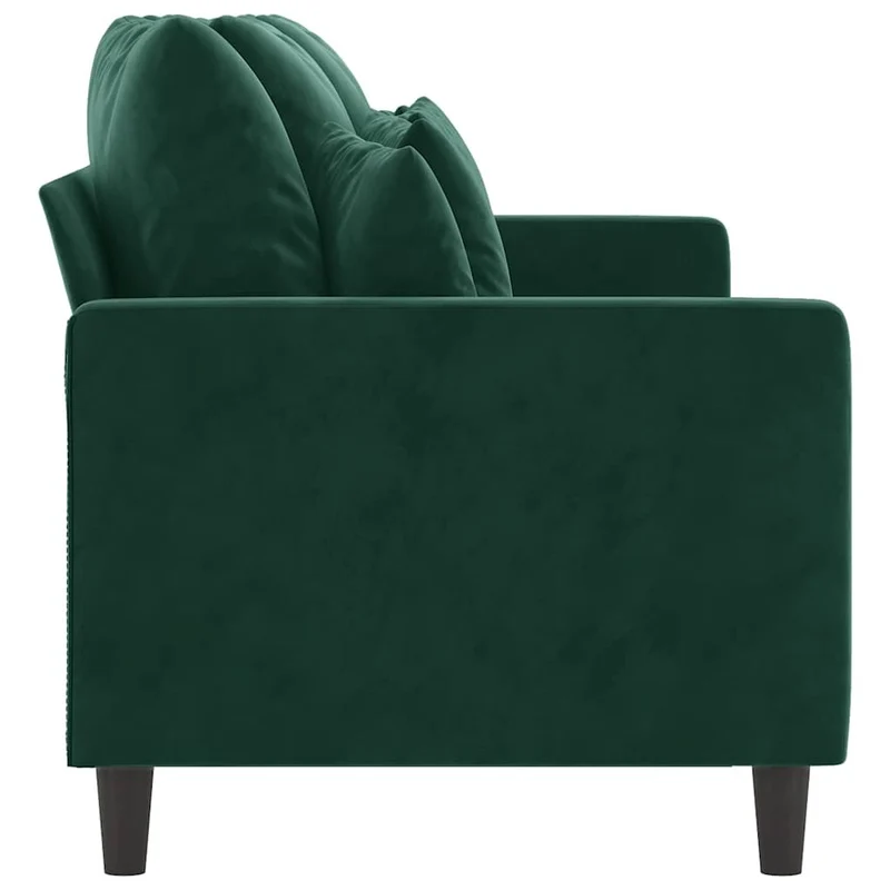 3-Sitzer Sofa Samt Polstersofa Couch Wohnzimmer 198x77x80cm