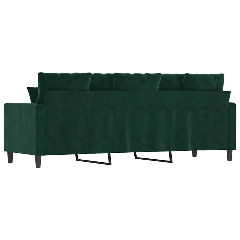3-Sitzer Sofa Samt Polstersofa Couch Wohnzimmer 198x77x80cm