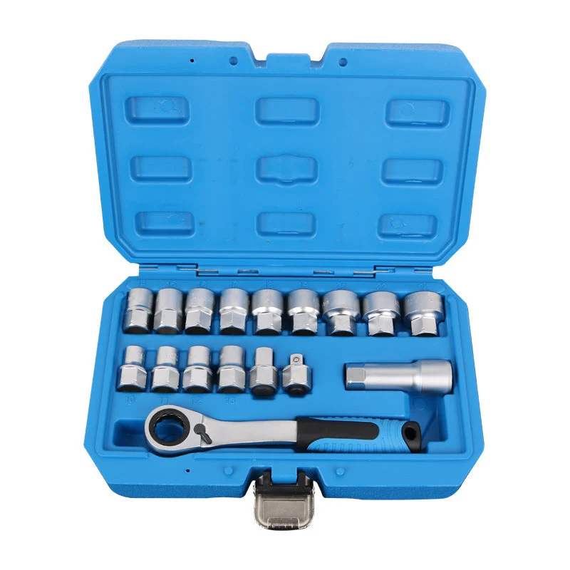 🔥 Limitiertes Angebot – 50% Rabatt！💪29 STK Core Ratsche Socket Schraubenschlüssel Kit