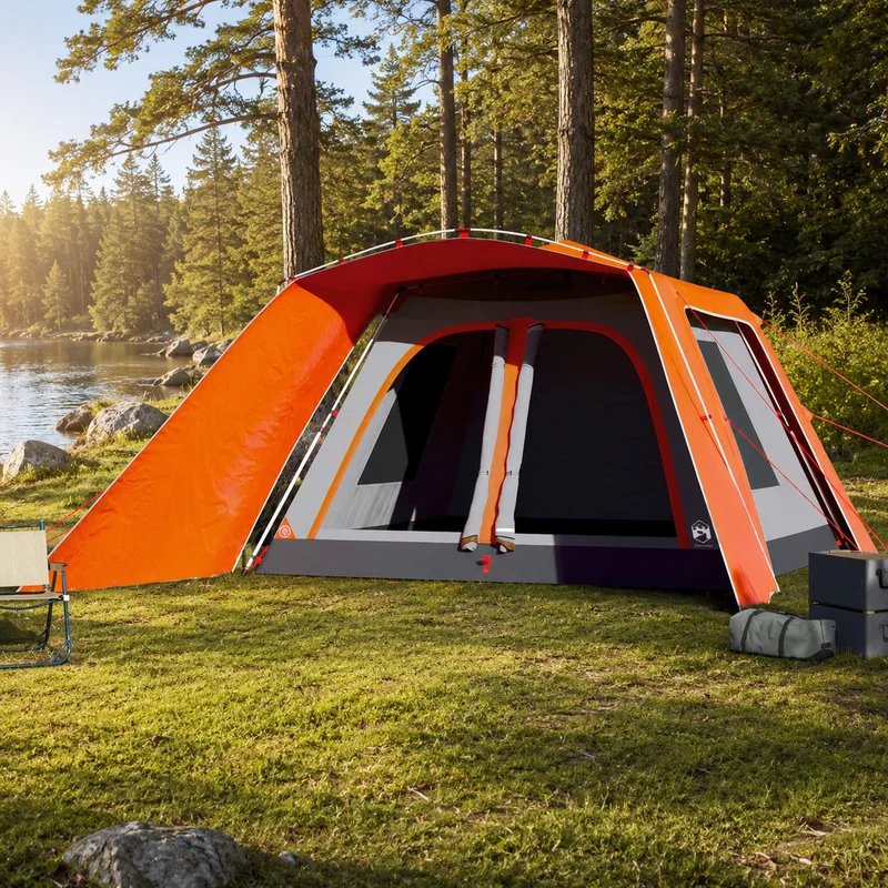 Familienzelt 9 Personen Kabinenzelt Vorzelt Campingzelt 563x328x229cm