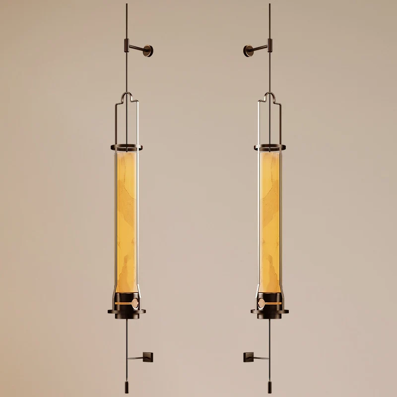 Vertikale Wandlampe