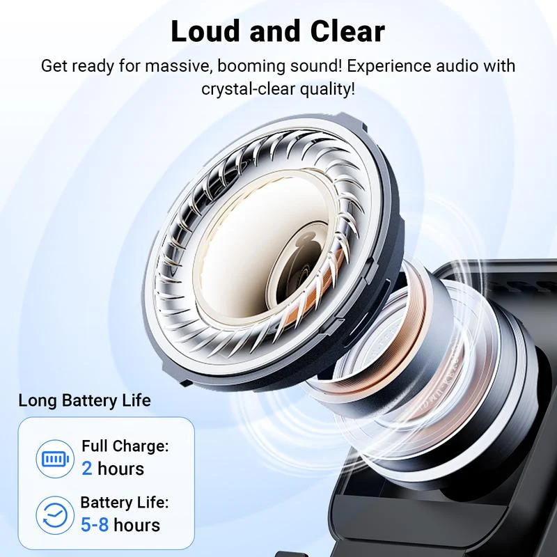 🔥Begrenzten 50%-Rabatts!🔥 5-in-1 Kabelloser Bluetooth-Lautsprecher mit Induktionsfunktion und verstellbarer Handyhalterung