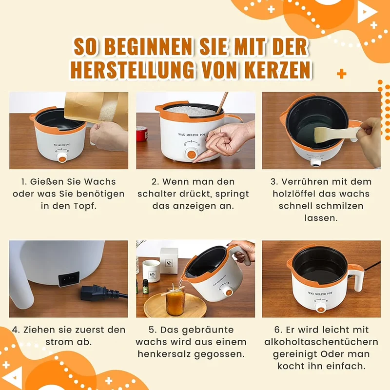 Kerzenset Selbermachen Elektrischer Wachs Schmelztopf