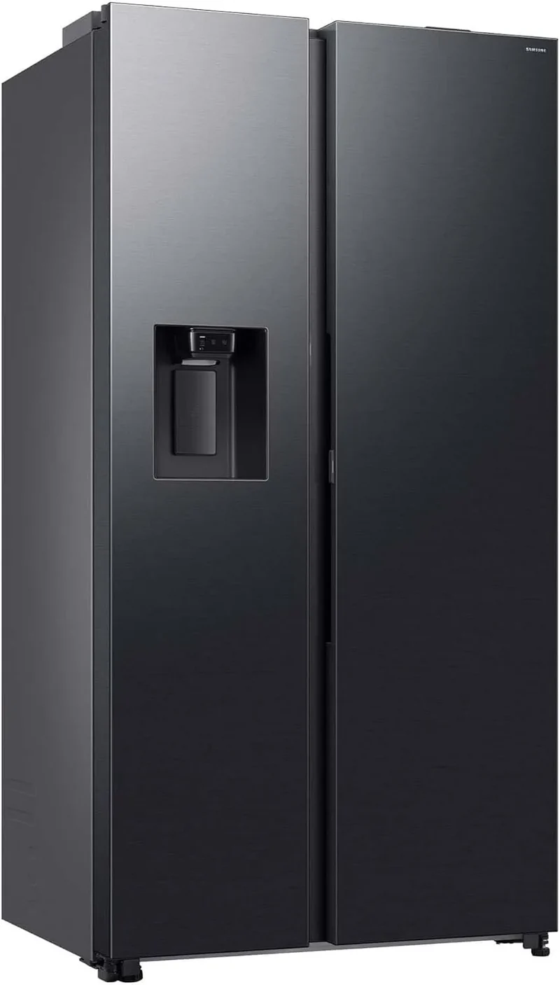 Samsung RS80F66KBFEF Kühl-Gefrierkombination, 634 L, Kühlschrank mit Gefrierfach, Schwarz, AI Voice Control & Energy Mode, 178 cm, Eis- und
