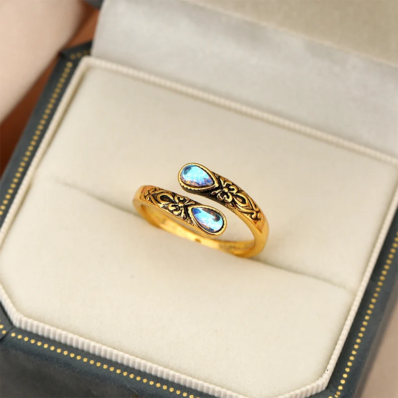 💍 50% RABATT! 🌿 Vielseitiger offener Ring mit zartem Zirkon-Glanz – Elegant & verstellbar – Perfekt für den Alltag oder als dezentes Statement – zeitloses Design mit edlem Funkeln ✨🎁
