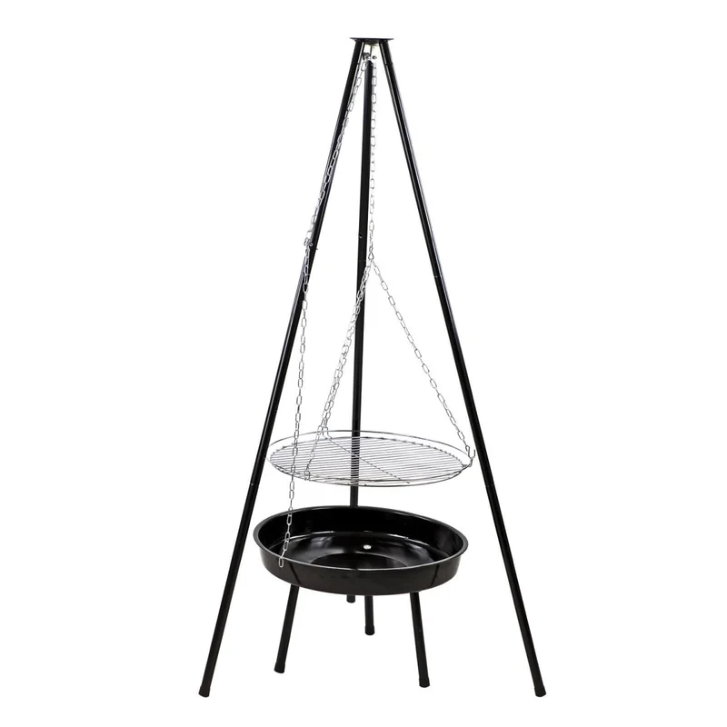 Dreibeingrill Schwenkgrill 150cm Höhenverstellbar Feuerschale Holzkohlegrill