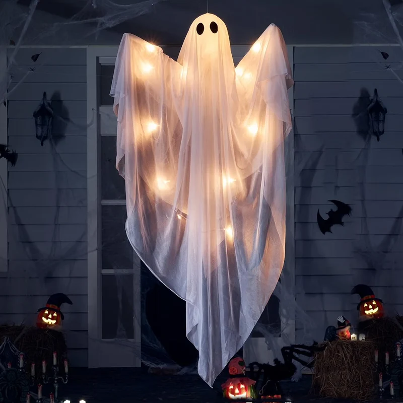 Halloween Hexenpfähle Dekoration Leuchtend Outdoor Deko