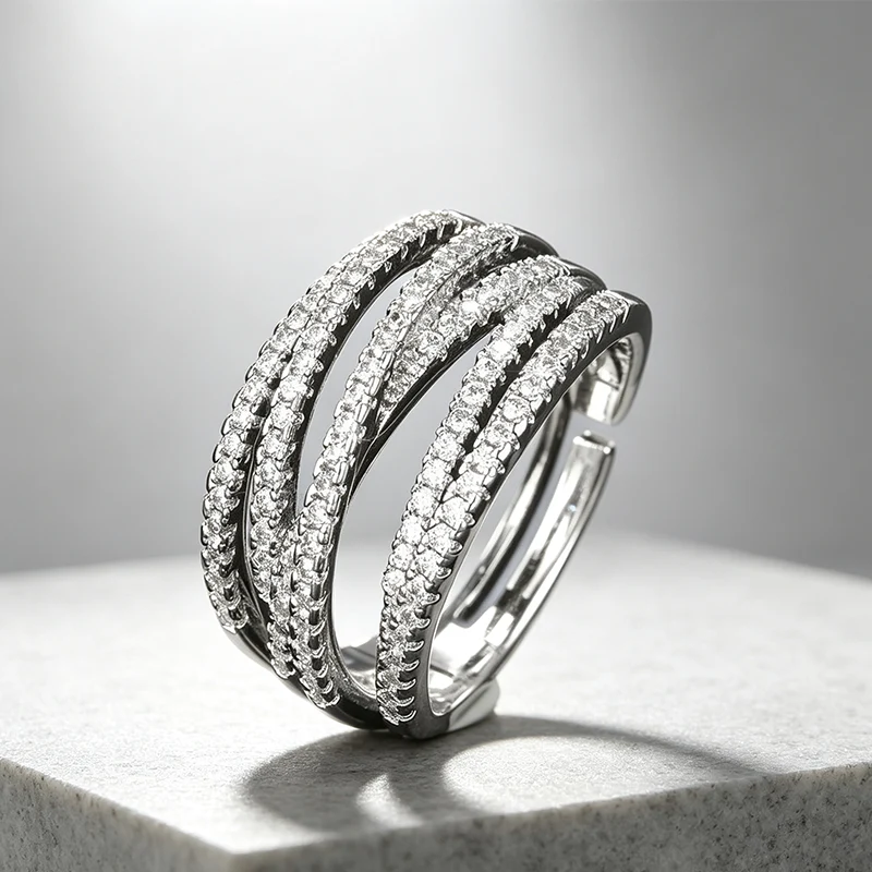 Vintage-Geometrie-Ring im mehrlagigen Stil – moderne Silhouette, vielseitig & perfekt für jeden Tag 💍