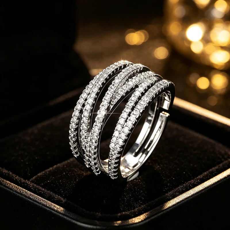 Vintage-Geometrie-Ring im mehrlagigen Stil – moderne Silhouette, vielseitig & perfekt für jeden Tag 💍