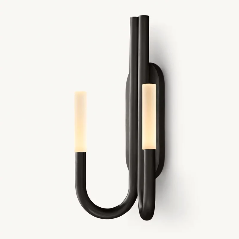 Moderne Doppelarm-Wandlampe