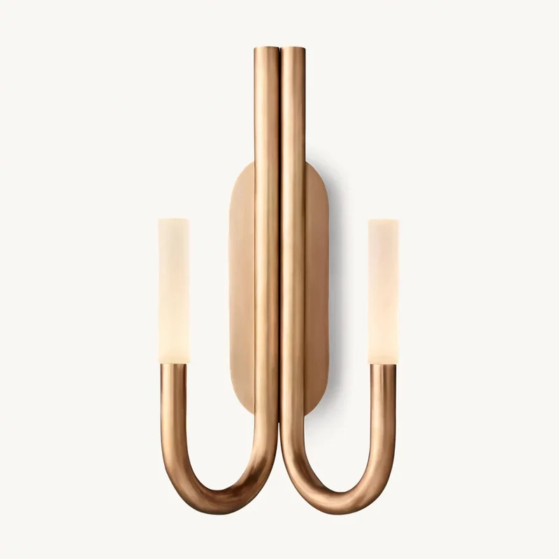 Moderne Doppelarm-Wandlampe