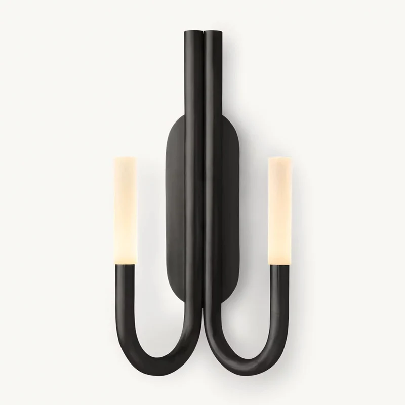 Moderne Doppelarm-Wandlampe