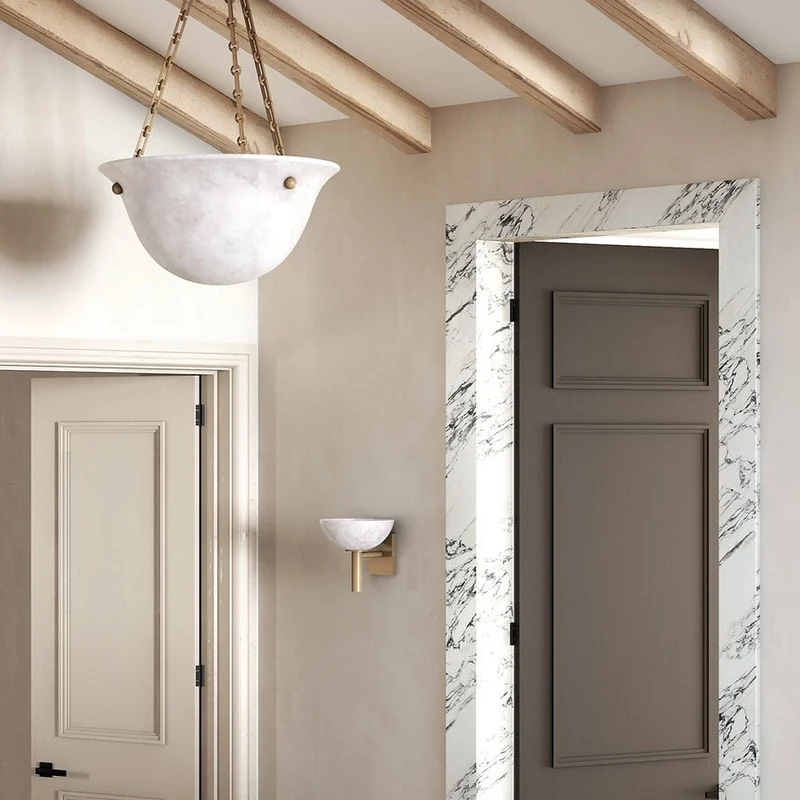 Moderne Alabaster Wandleuchte