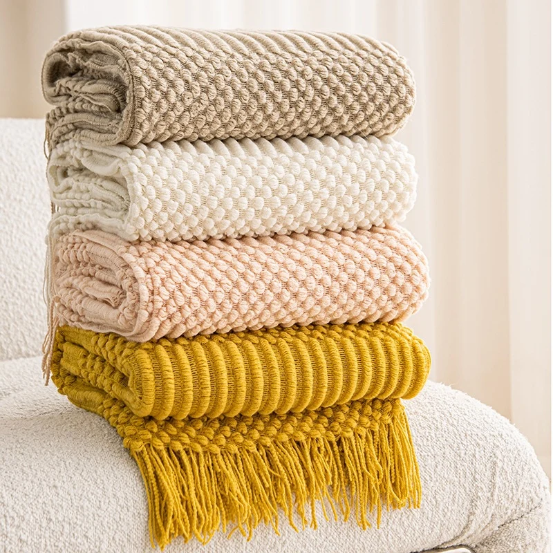 Gemütliche Strickdecke
