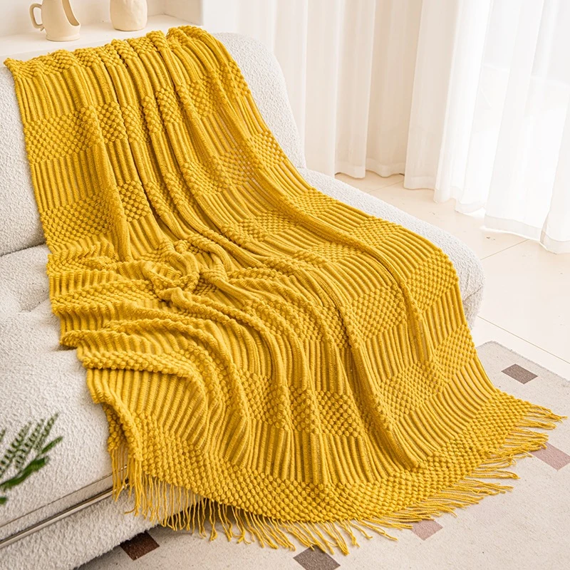 Gemütliche Strickdecke